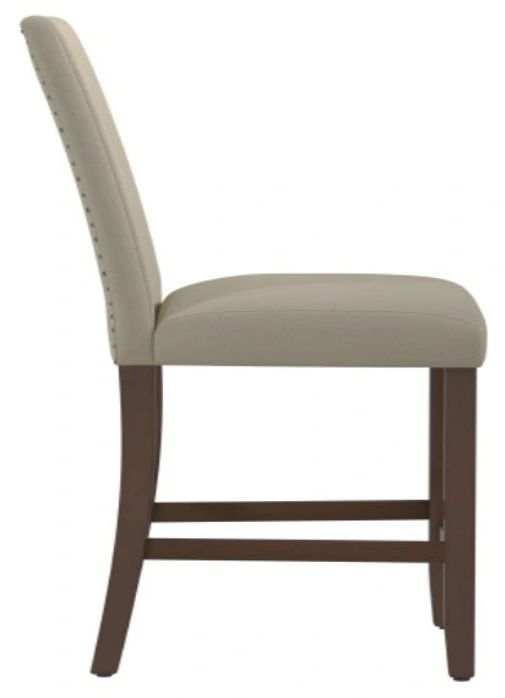 Emerald Home Seneca 2-Piece Beige/Brown Upholstered Counter Stool Set-4
