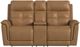 Flexsteel® Ranger Oakridge Brown Leather Power Reclining Loveseat with Console-3
