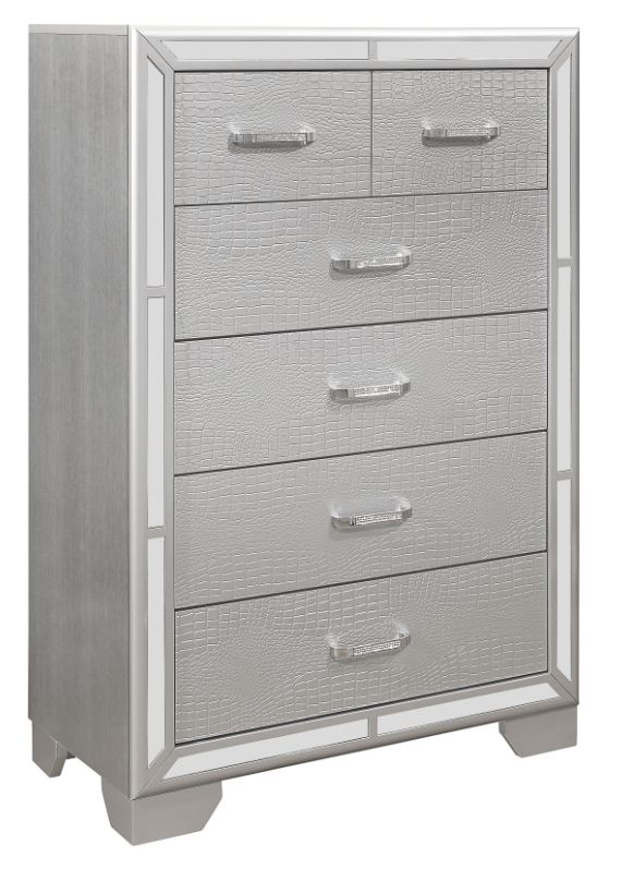 Mazin Furniture Aveline Silver Chest-1