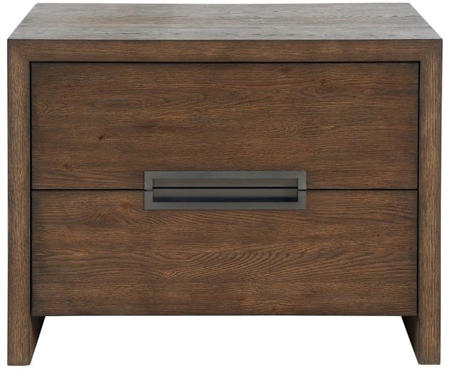 Universal Explore Home™ New Modern Medium Brown Atlas Drawer Nightstand-2
