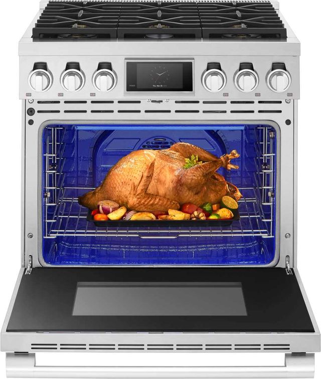 SKS 36" Stainless Steel Smart Pro-Style Natural Gas Range with 6 Burners-2