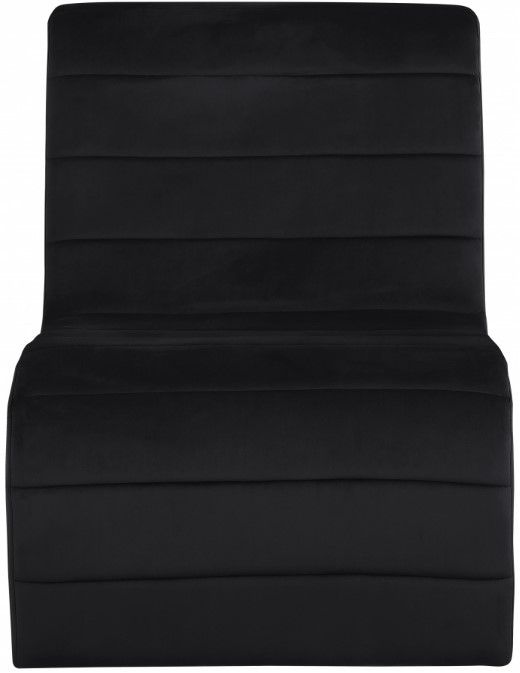 Meridian Furniture Ivy Black Velvet Accent Chair-1
