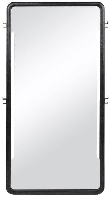 Coaster® Leandro Burnished Black Full Length Mirror-3