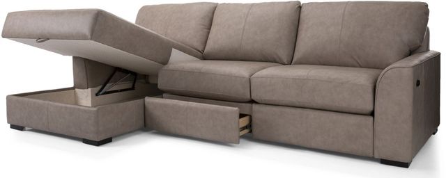 Decor-Rest® Furniture LTD 2-Piece Power Reclining Left-Arm Facing Sectional and Chaise-2