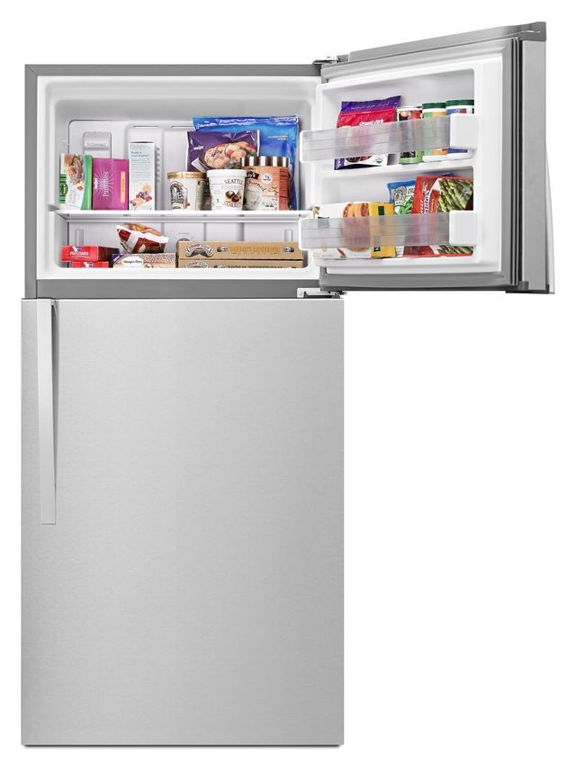 Whirlpool® 30 in. 19.2 Cu. Ft. Monochromatic Stainless Steel Top Freezer Refrigerator-1
