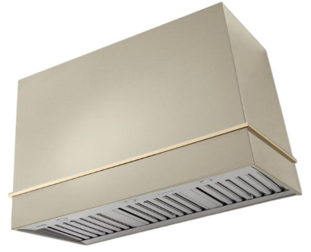 AGA Loge 48" Fawn Wall Mounted Range Hood with Brushed Nickel Trim-0
