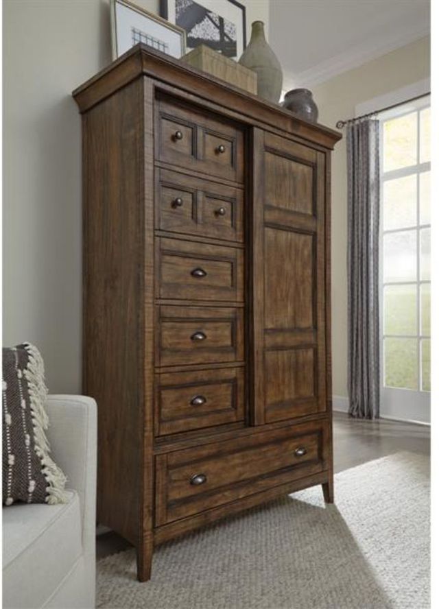 Magnussen Home® Bay Creek Toasted Nutmeg Door Chest-1