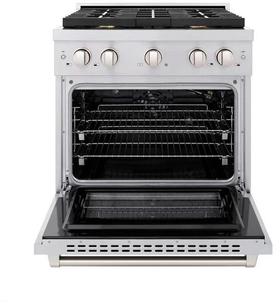 ZLINE 30" Stainless Steel Pro Style Gas Range-1