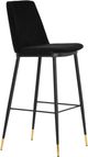 TOV Furniture Evora Black Set of 2 Velvet Counter Stool-2