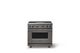 Viking® 7 Series 36" Damascus Gray Pro Style Natural Gas Range with 12" Reversible Griddle-0