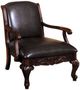 Furniture of America® Sheffield Antique Dark Cherry Accent Chair-0