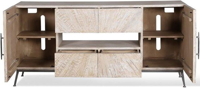 Parker House® Crossings Monaco Weathered Blanc TV Console-3