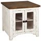 Signature Design by Ashley® Wystfield 2-Piece White/Brown Living Room Tables Set-1