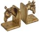 A & B Home 2-Piece Black/Gold Polyresin Giraffe Head Bookend Set-1