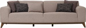 front view of the Enza Home Netha Exen Cream Sofa Bed