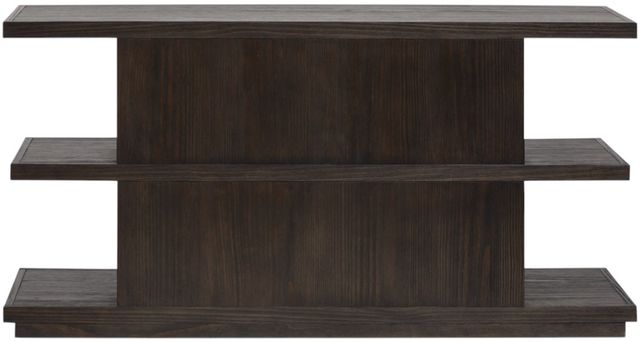 Magnussen Home® Shaffer Velvet Roast Brown Rectangular Sofa Table-2