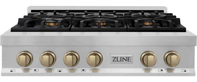 ZLINE Autograph Edition 36" Satin Stainless Steel Gas Rangetop-0