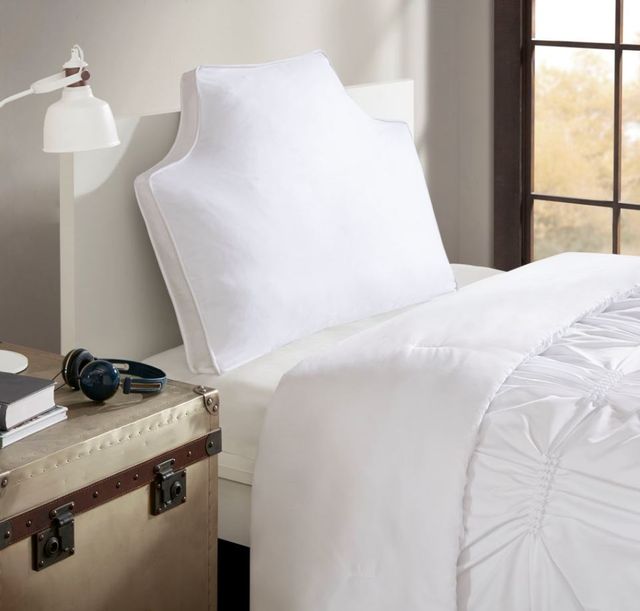 Olliix by Intelligent Design Oversized Headboard White Cotton Canvas Pillow-1
