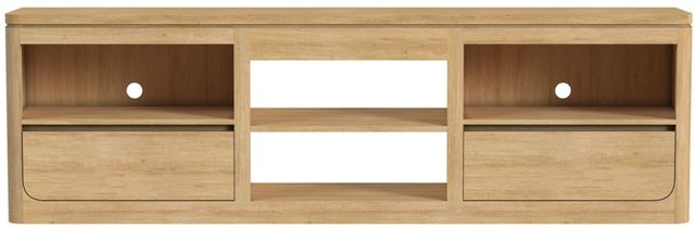 Elements International Rosalie Natural 82" TV Console without Fireplace Insert-3