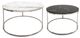 Sagebrook Home Metal and Marble Silver Coffee Table Set-0