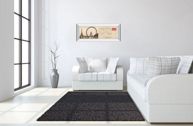 Classy Art Lettre De Paris Il by Wild Apple Graphics Mirror Framed Wall Art-2