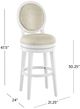 HH2 Home Dayton Beige/White Swivel Bar Stool-4