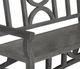 Currey & Company Colesden Dark Gray Bench-2