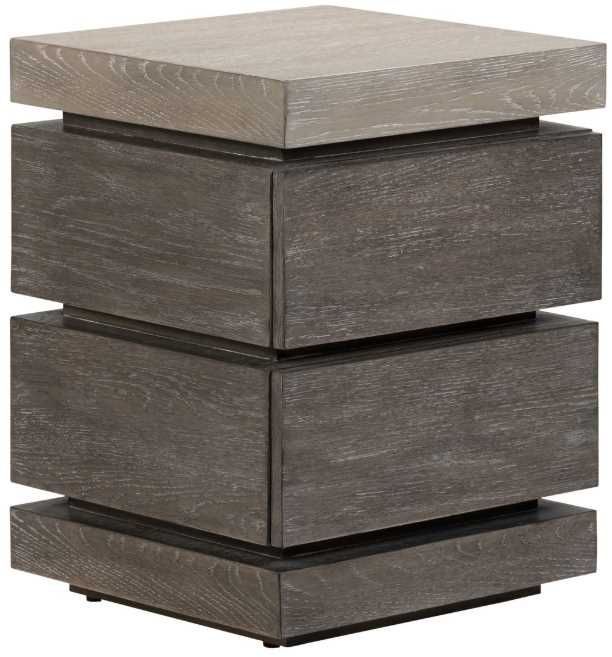 Liberty Furniture Piedmont Ash Chairside Table with Charcoal Base-0