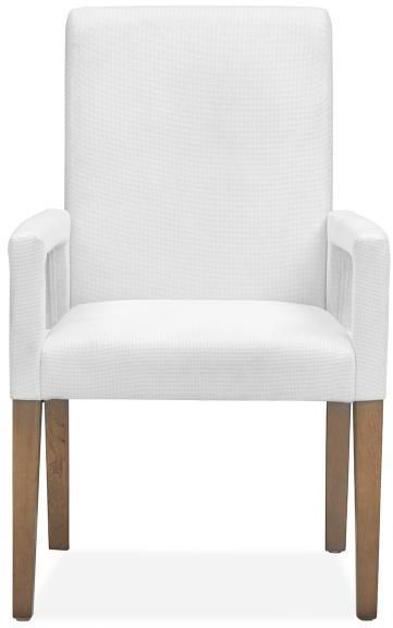 Magnussen Home® Lindon Belgian Wheat/White Dining Arm Chair with Upholstered Seat & Back-1