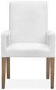 Magnussen Home® Lindon Belgian Wheat/White Dining Arm Chair with Upholstered Seat & Back-1