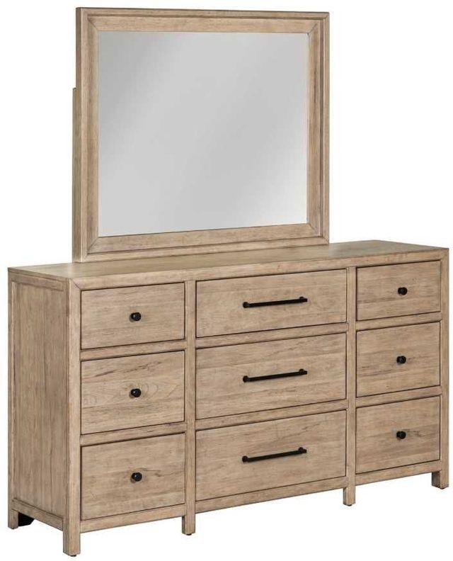 Liberty Furniture Proximity Place 4-Piece Barley/Barley Buff King Poster Bedroom Set-3