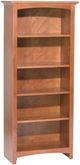 Whittier Wood® Furniture Customizable McKenzie 5-Shelf 24" Bookcase-0