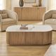 Uttermost® Arik Natural/White Marble Top Coffee Table-1