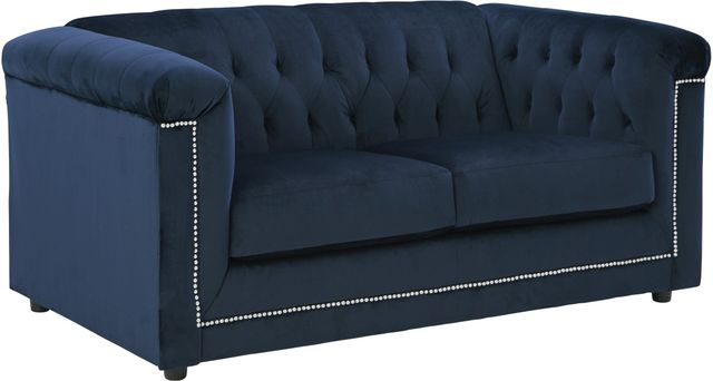 Signature Design by Ashley® Josanna Navy Loveseat-0