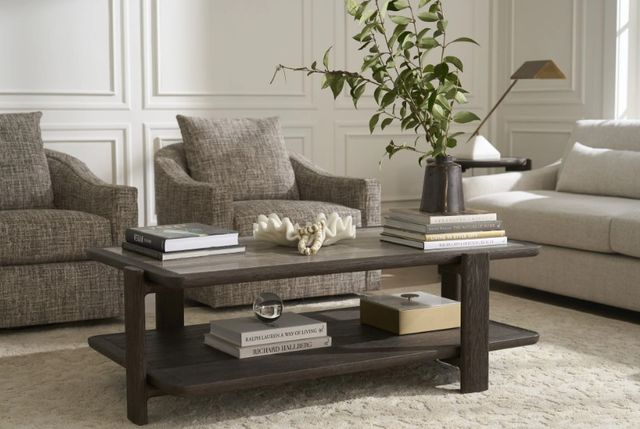 Universal Explore Home™ Modern Dark Gray Cocktail Table with Sable Base-1