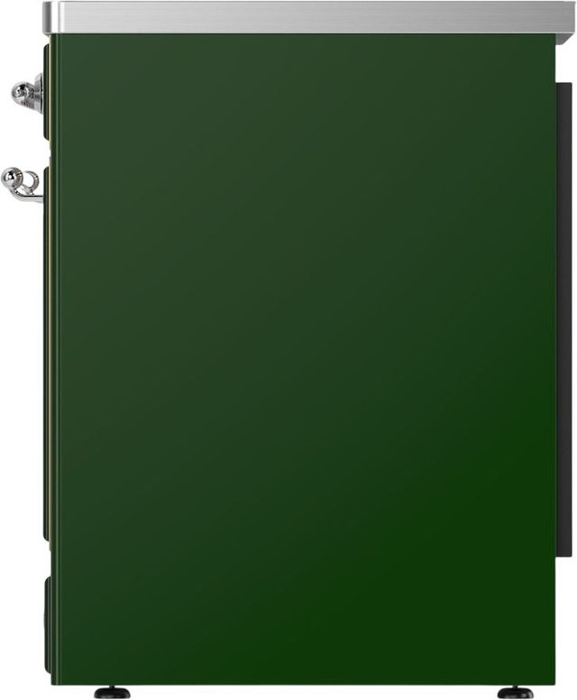 Ilve® Majestic III 30" Emerald Green Pro Style Induction Range with Triple Glass Door and Chrome Trim-3