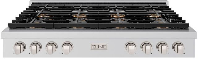 ZLINE Paramount 48" Satin Stainless Steel Gas Rangetop-0