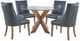 Powell® Auden 5-Piece Navy/Natural Dining Set-0