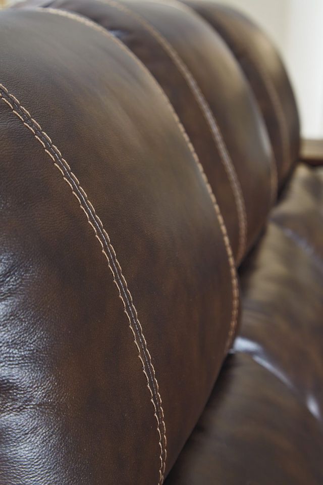 Signature Design by Ashley® Rackingburg Mahogany Reclining Loveseat-2