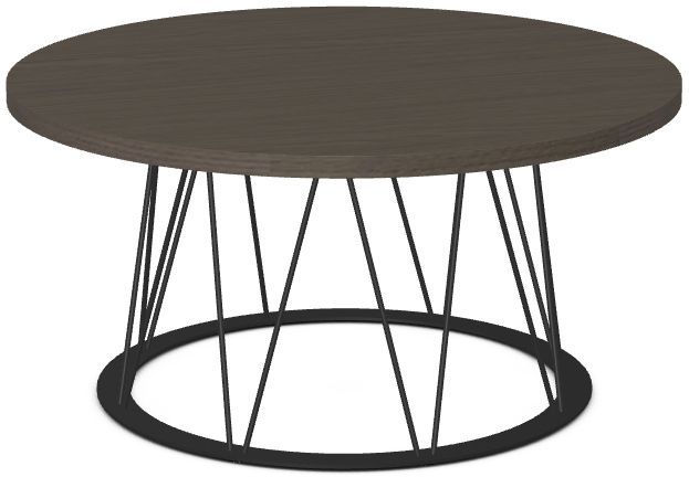 Amisco Customizable Calypso White Oak 36" Round Coffee Table-0