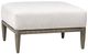 Uttermost® Borneo Oyster White Fabric Cushion Indoor-Outdoor Ottoman-0