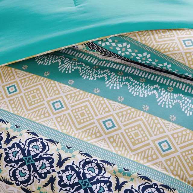 Olliix by Intelligent Design Arissa Green Twin/Twin XL Comforter Set-4