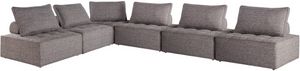 Signature Design by Ashley® Bree Zee 6-Piece Brown Fabric Outdoor Modular Seating Set