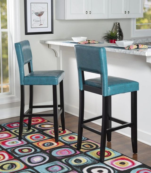 Linon Vega Blue Bar Stool-1