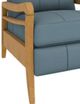 Best® Home Furnishings Customizable Ryberson Leather Manual High Leg Recliner with Honey Birch Legs-4