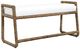 Uttermost® Araiza White Fabric Bench-0