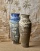 Currey & Company Capizzi Antique White/Blue Drip Urn-4
