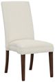 Fairfield® Customizable Entree Dining Straight Tall Back Armless Stack Chair with Tobacco Legs-0