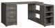 Coaster® Yvette Weathered Grey L-Shape Office Desk-0