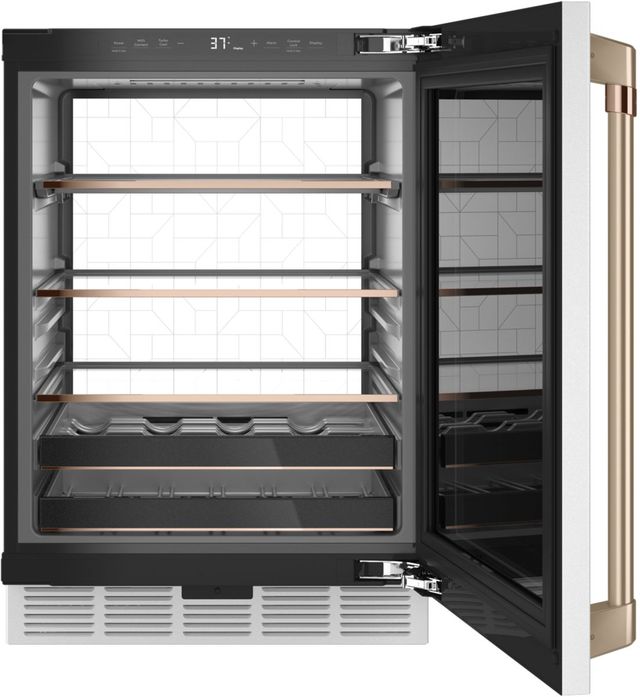 Café™ 24" 5.1 Cu. Ft. Matte White Beverage Center-1